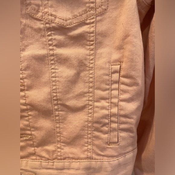 pink/beige denim jacket - Picture 5 of 6